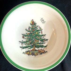 Spode Christmas Tree Large Soup Cereal Bowls (4)